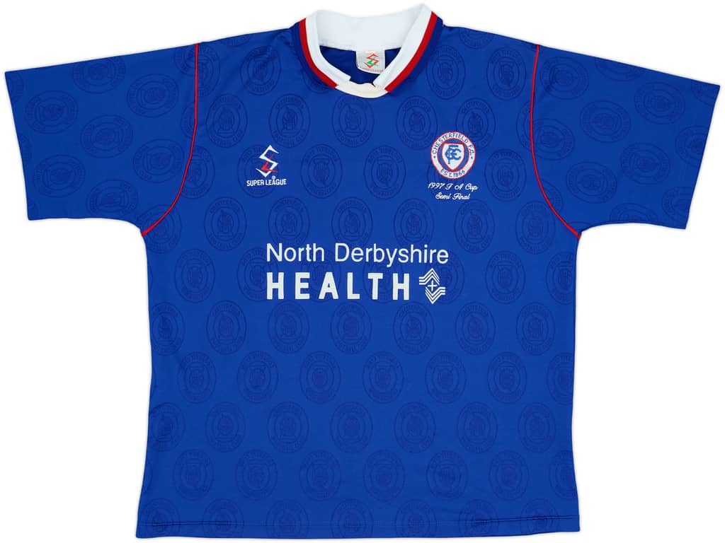 1996-98 Chesterfield Home Shirt - 8/10 - (L)
