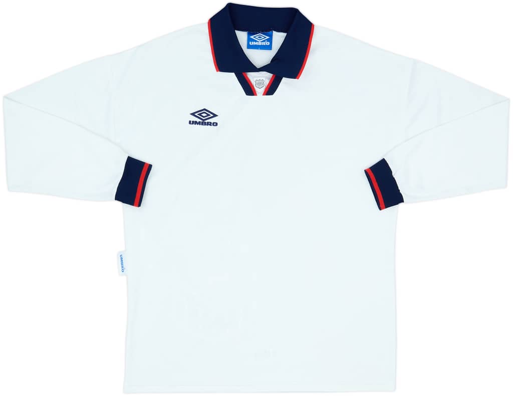 1993-95 Umbro Template L/S Shirt (England) - 8/10 - (L)