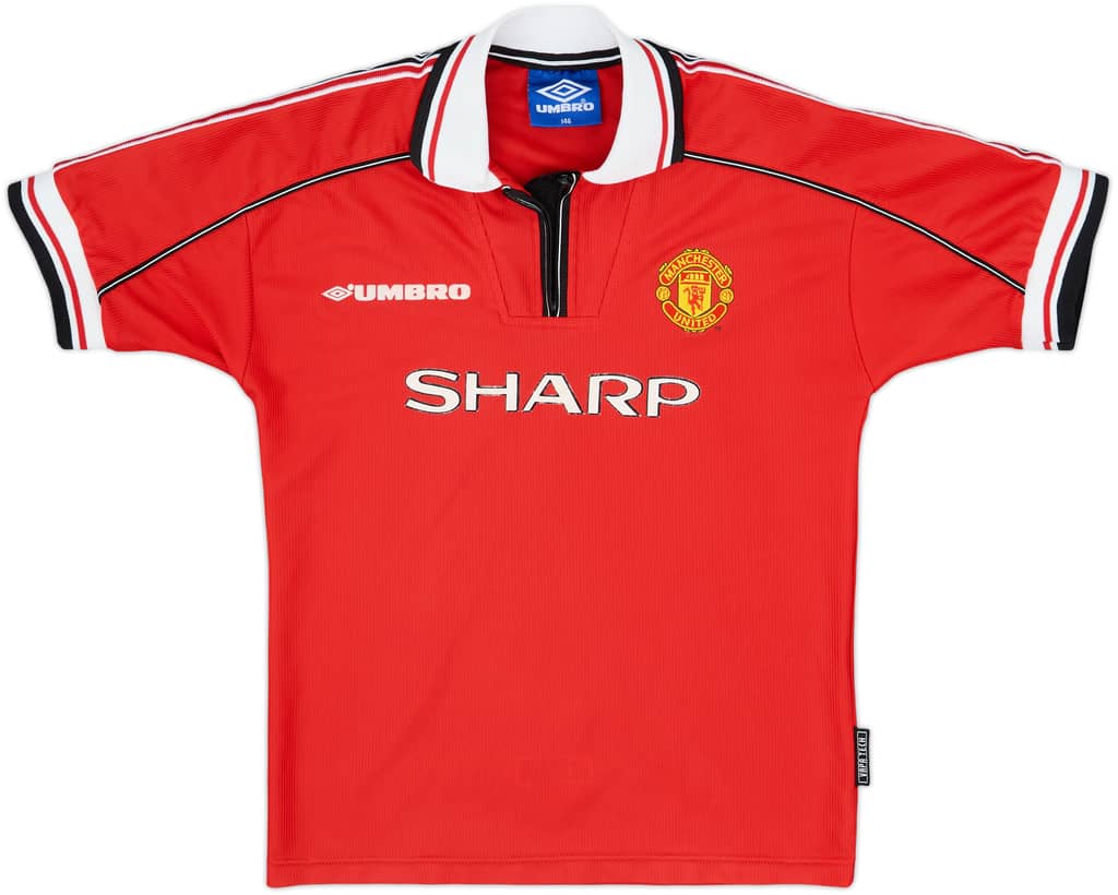1998-00 Manchester United Home Shirt - 5/10 - (M.Boys)