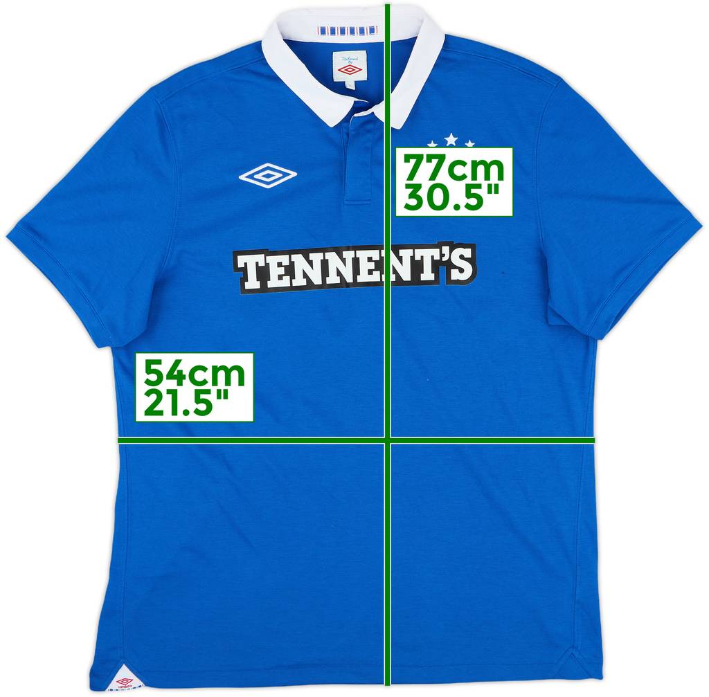 2010-11 Rangers Home Shirt - 8/10 - (L)