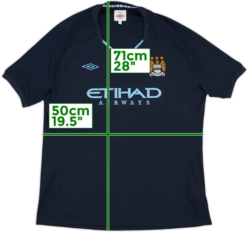 2010-12 Manchester City Away Shirt - 7/10 - (Women's XL)