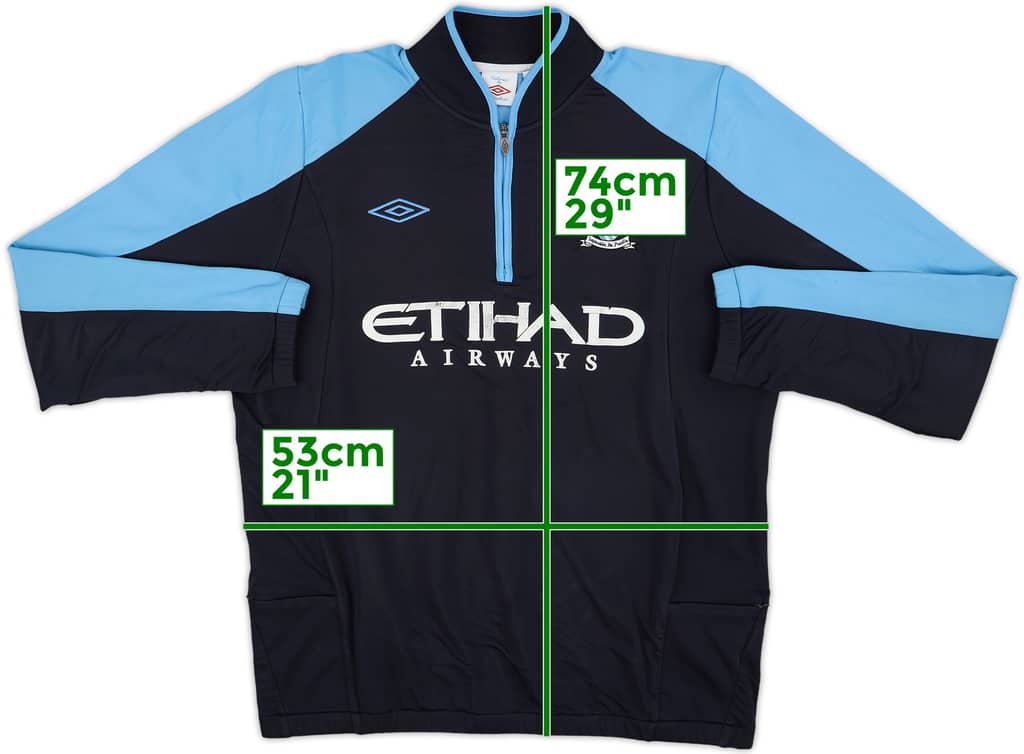 2012-13 Manchester City Umbro 1/4 Zip Drill Top - 5/10 - (XL)