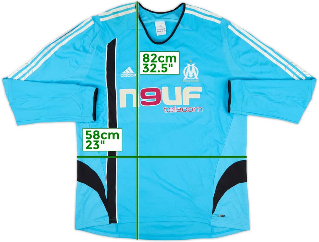 2005-06 Olympique Marseille Away L/S Shirt - 5/10 - (XL)