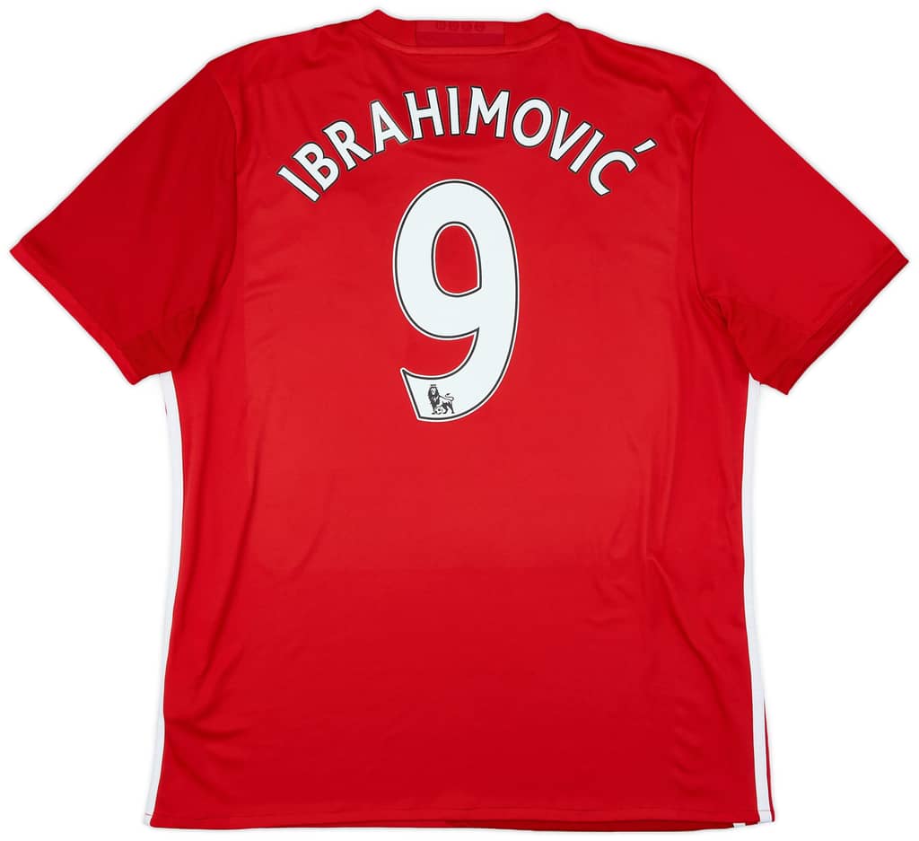 2016-17 Manchester United Home Shirt Ibrahimovic #9 - 6/10 - (S)
