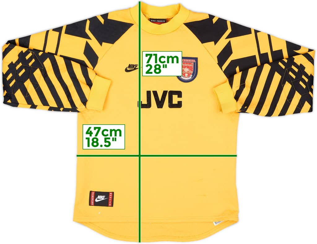 1995-97 Arsenal GK Shirt - 8/10 - (XL.Boys)