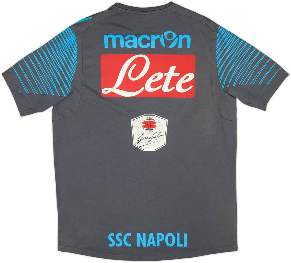 2014-15 Napoli Player Issue Macron Cotton Tee #45 - 5/10 - (XXL)