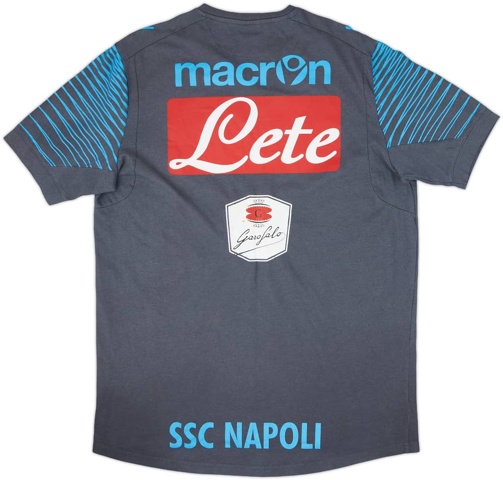2014-15 Napoli Player Issue Macron Cotton Tee #19 - 5/10 - (XL)