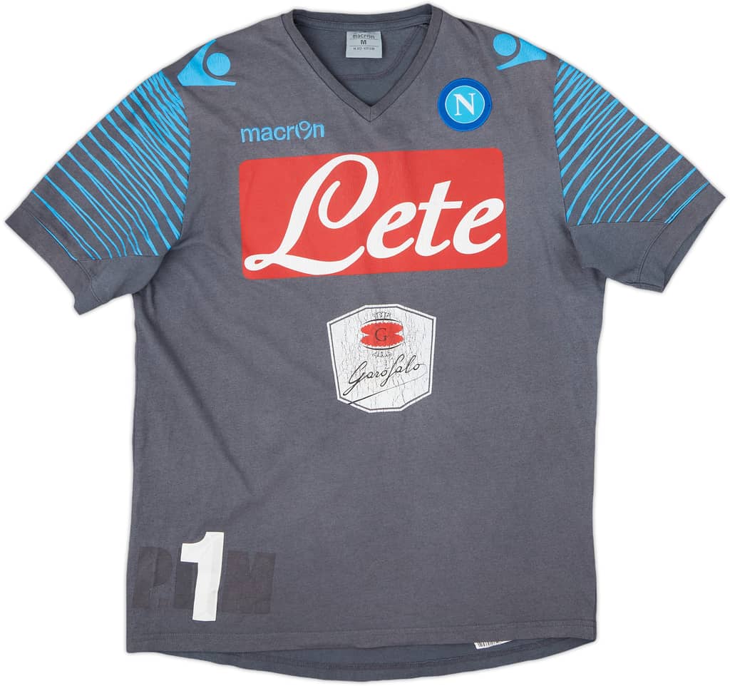 2014-15 Napoli Player Issue Macron Cotton Tee #1 - 5/10 - (L)