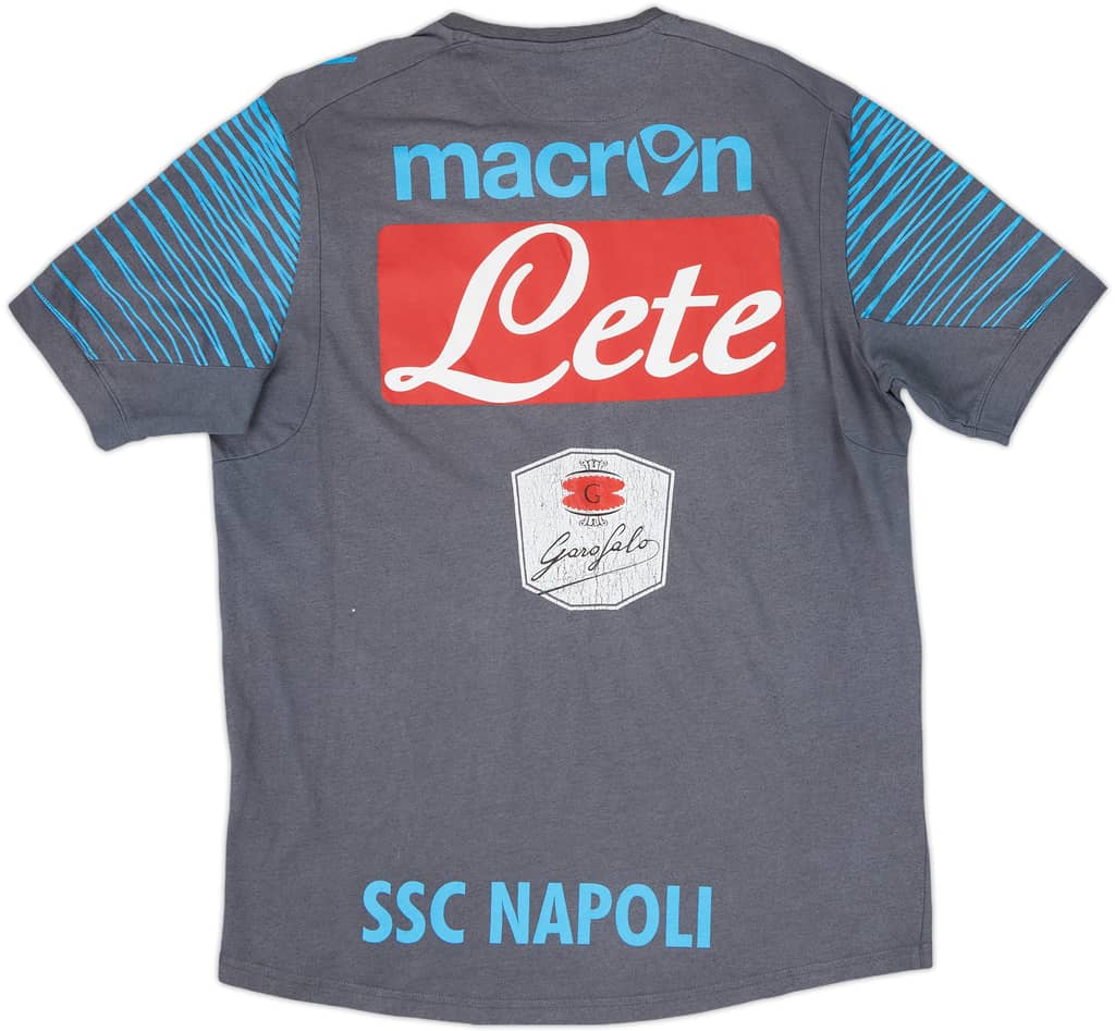 2014-15 Napoli Player Issue Macron Cotton Tee #1 - 5/10 - (L)