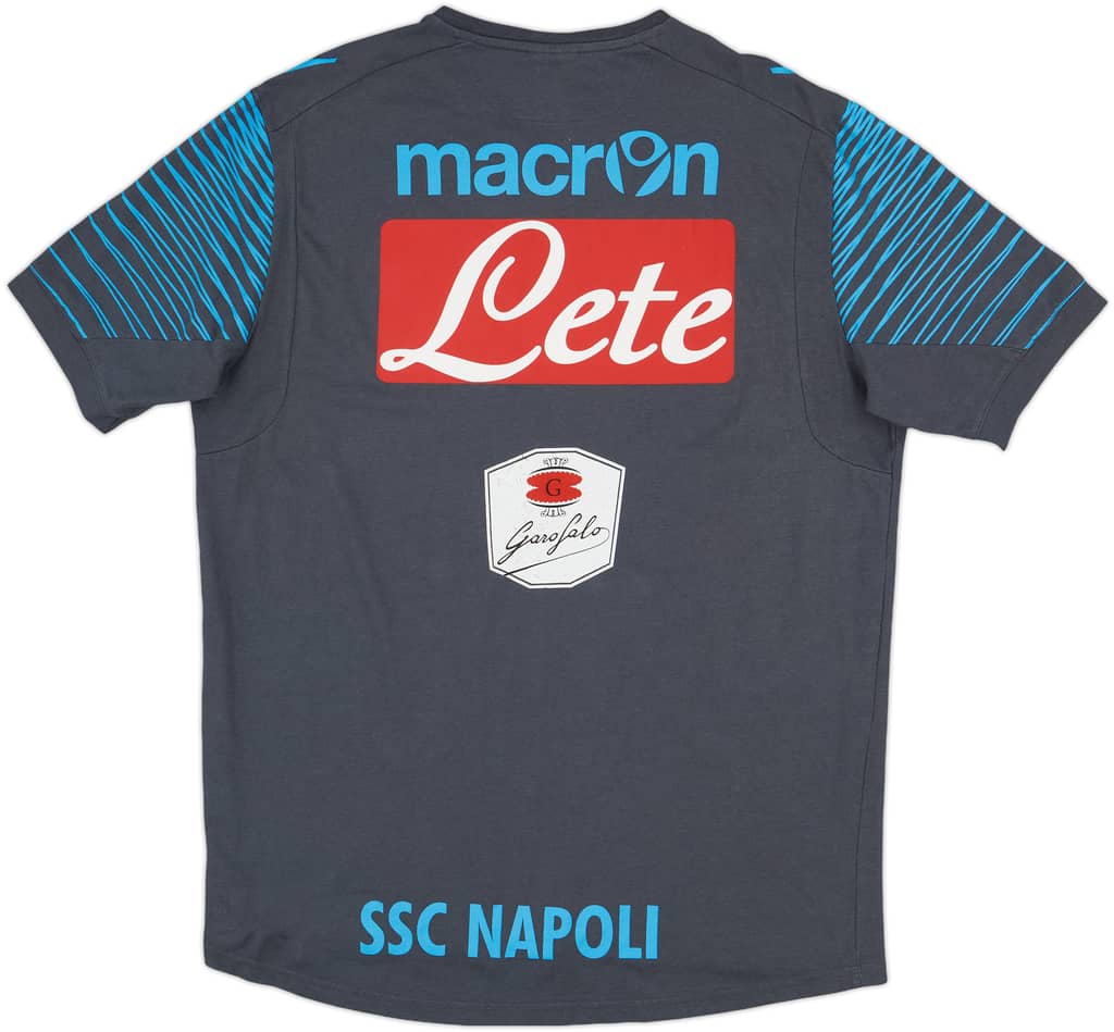 2014-15 Napoli Player Issue Macron Cotton Tee #45 - 6/10 - (XXL)