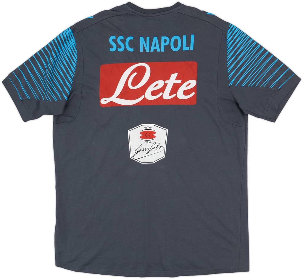 2014-15 Napoli Macron Cotton Tee - 4/10 - (XXL)