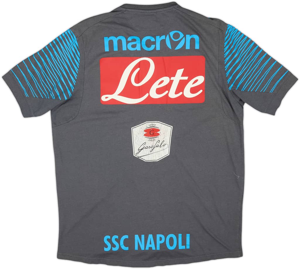 2014-15 Napoli Player Issue Macron Cotton Tee #1 - 5/10 - (L)