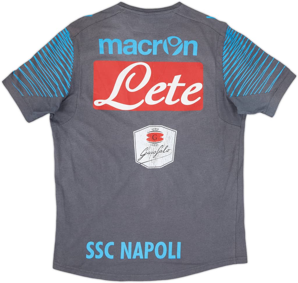 2014-15 Napoli Player Issue Macron Cotton Tee #1 - 5/10 - (M)