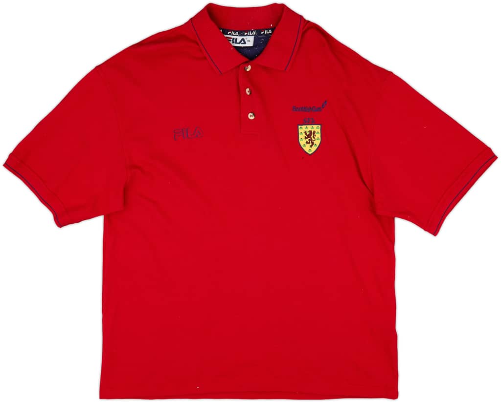 2000-02 Scotland Fila Polo Shirt - 9/10 - (XL)