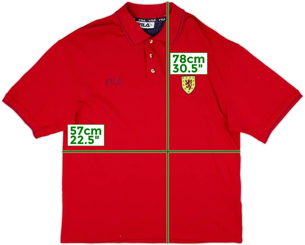 2000-02 Scotland Fila Polo Shirt - 9/10 - (XL)