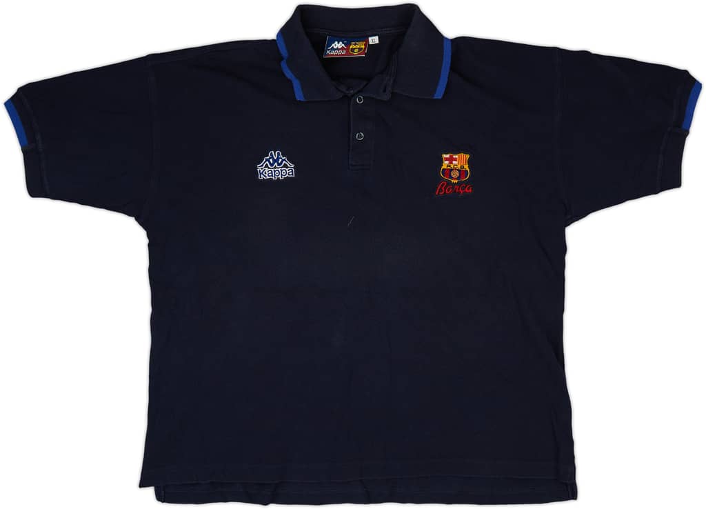 1995-96 Barcelona Kappa Polo Shirt - 8/10 - (XL)