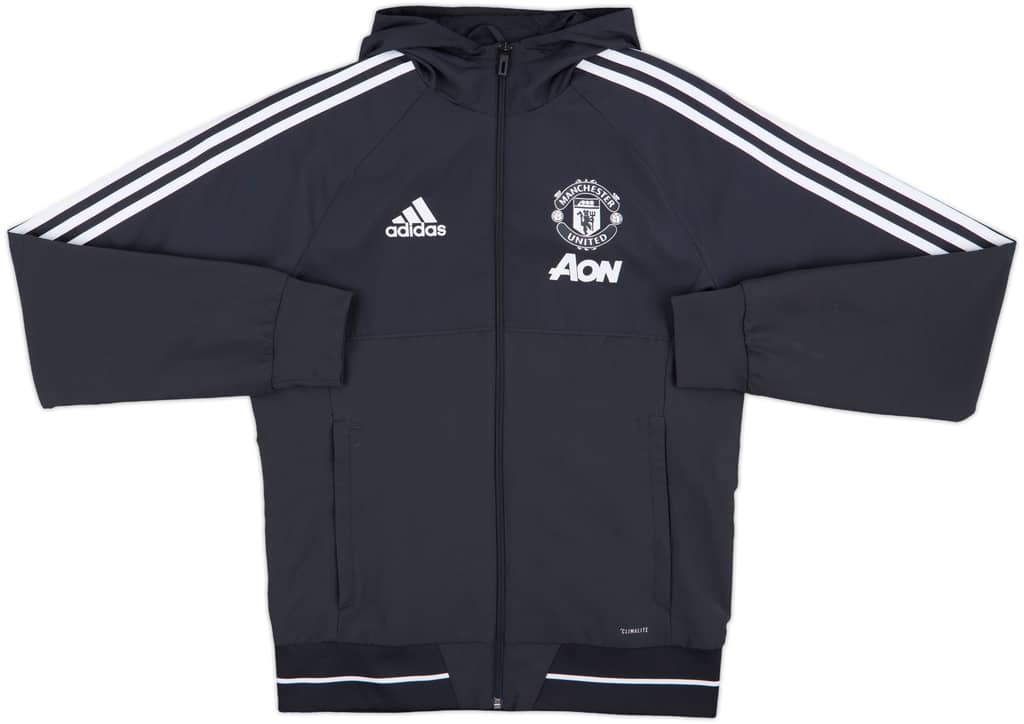 2017-18 Manchester United adidas Track Jacket - 10/10 - (S)
