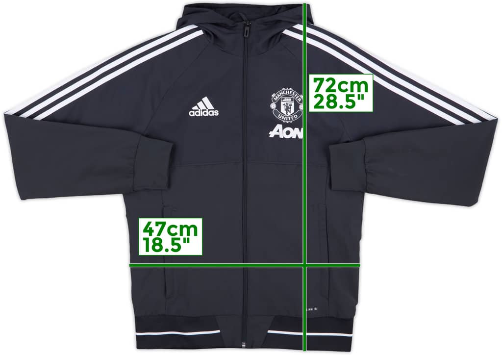 2017-18 Manchester United adidas Track Jacket - 10/10 - (S)