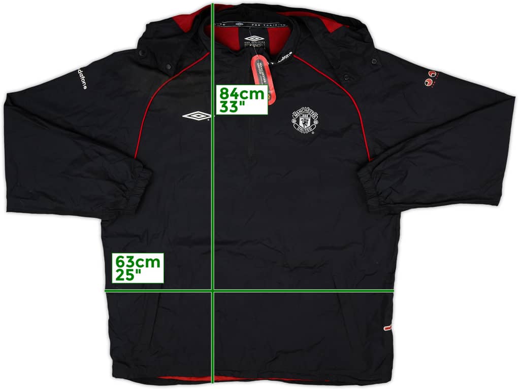 2000-01 Manchester United Umbro 1/4 Zip Track Jacket (XL)