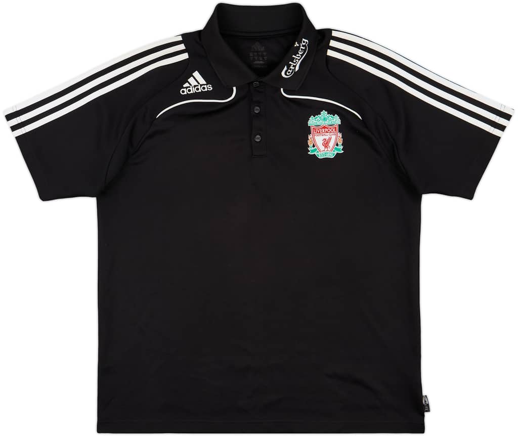 2008-09 Liverpool adidas Polo Shirt - 8/10 - (L)
