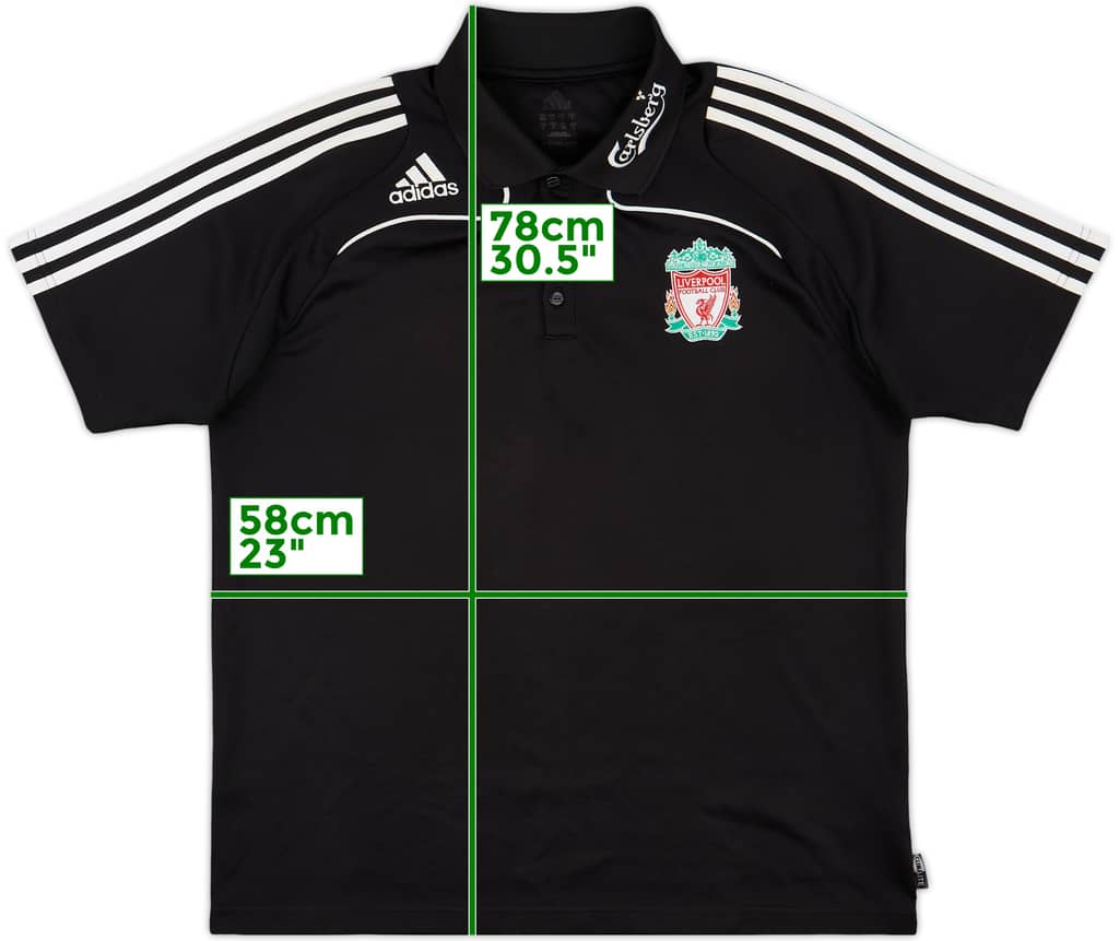 2008-09 Liverpool adidas Polo Shirt - 8/10 - (L)