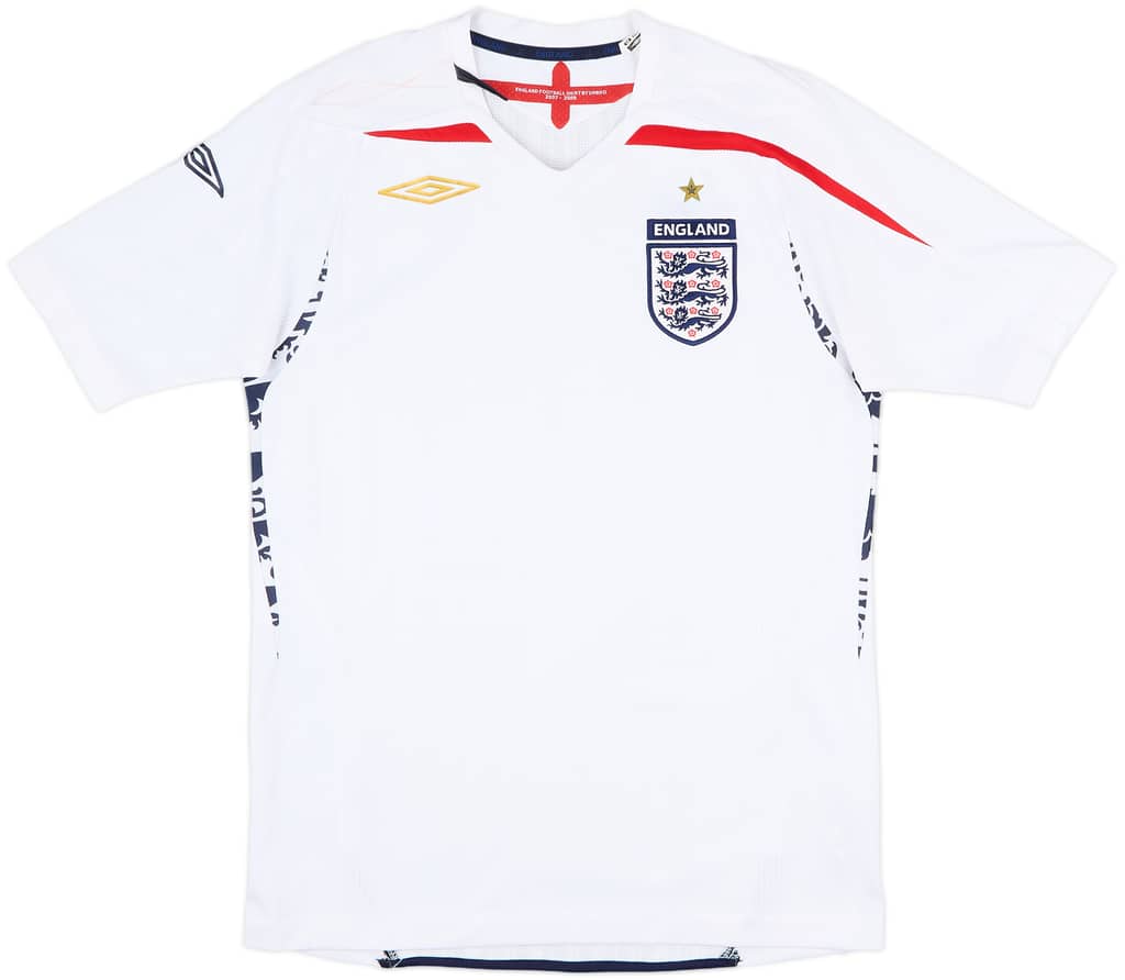 2007-09 England Home Shirt - 5/10 - (S)