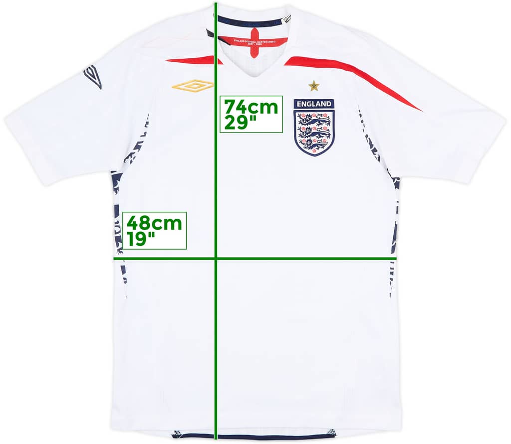 2007-09 England Home Shirt - 5/10 - (S)