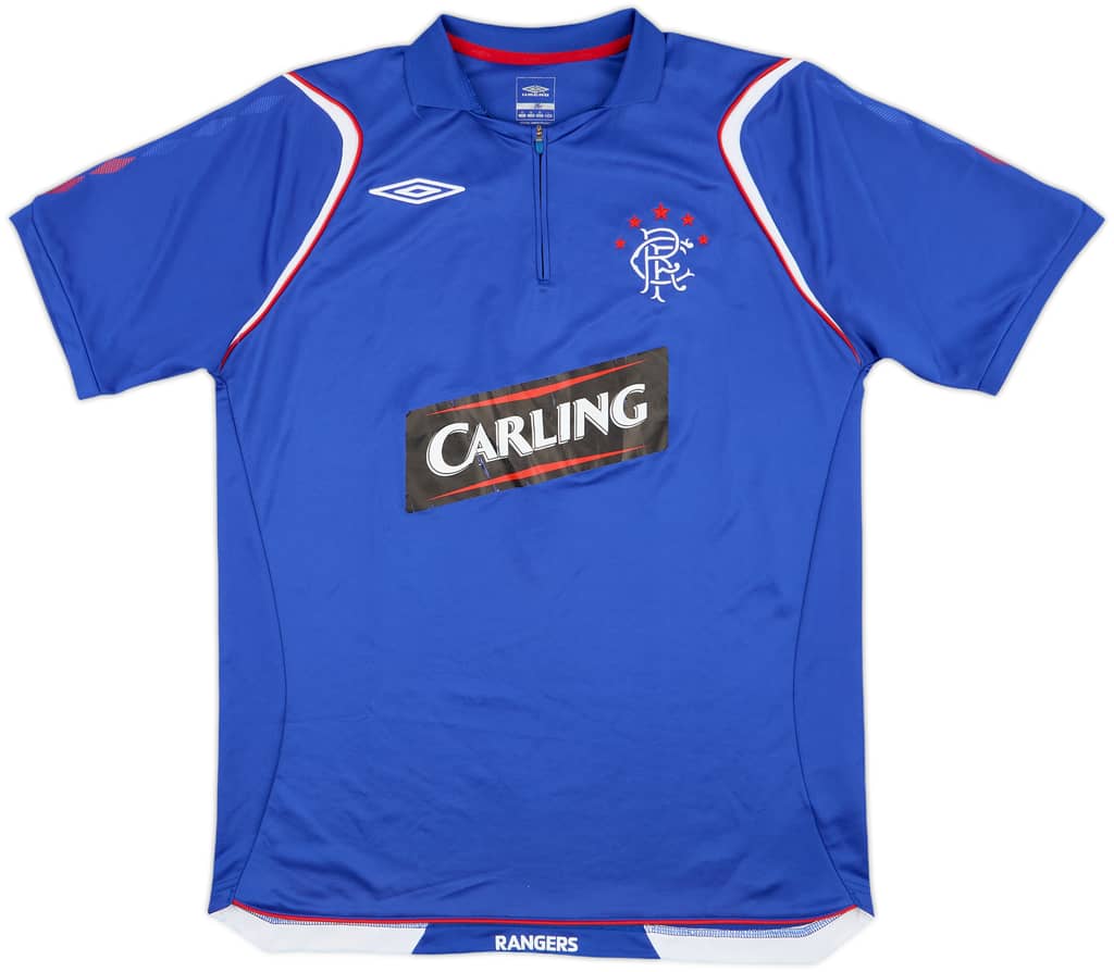 2006-07 Rangers Umbro 1/4 Zip Training Shirt - 6/10 - (M)