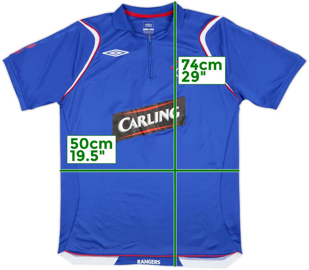 2006-07 Rangers Umbro 1/4 Zip Training Shirt - 6/10 - (M)