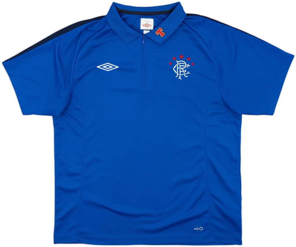 2011-12 Rangers Umbro 1/4 Zip Polo Shirt - 9/10 - (L)