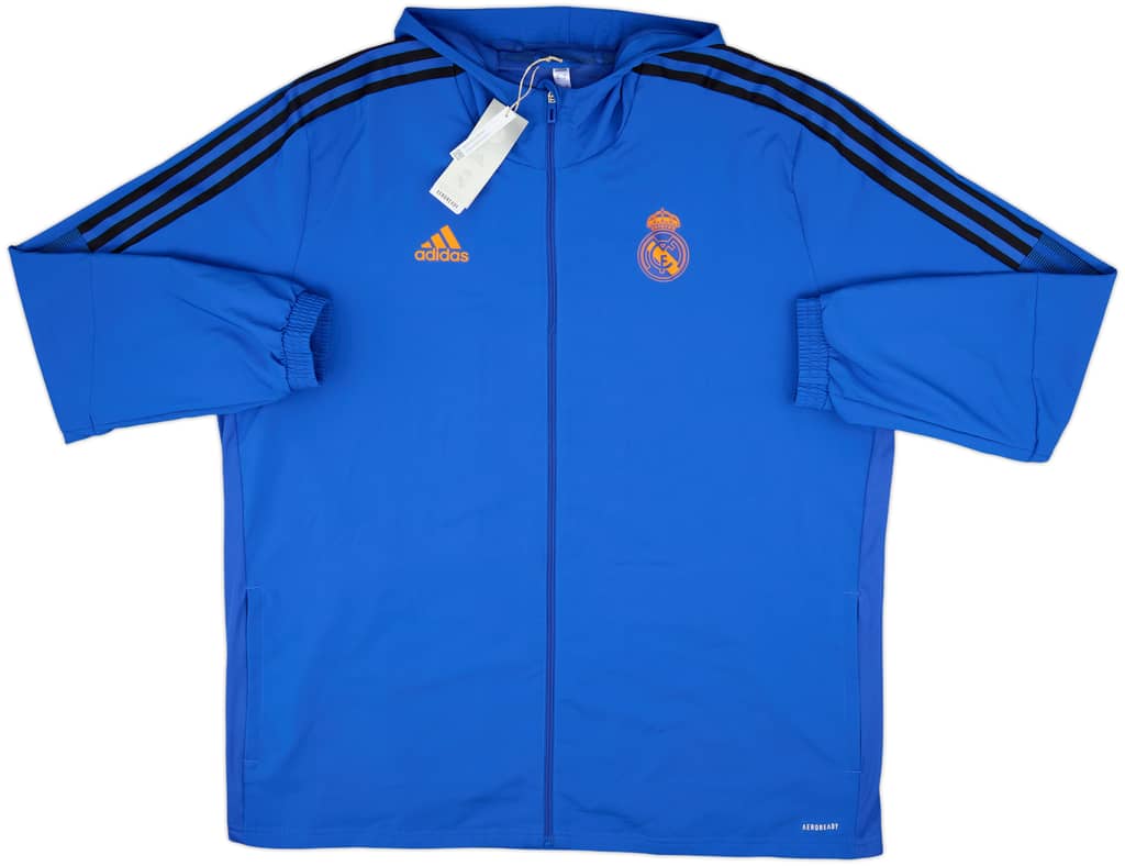 2021-22 Real Madrid adidas Hooded Track Jacket (XXL)
