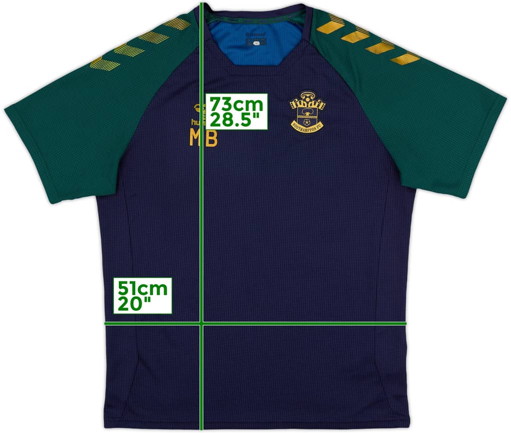 2021-22 Southampton Staff Issue Hummel Training Shirt MB - 7/10 - (L)