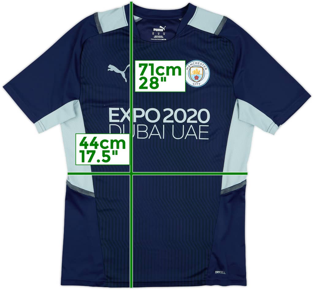 2020-21 Manchester City Puma Training Shirt - 8/10 - (M)