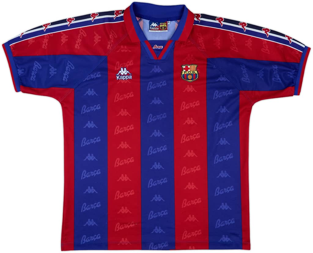 1995-97 Barcelona Home Shirt - 8/10 - (XL)