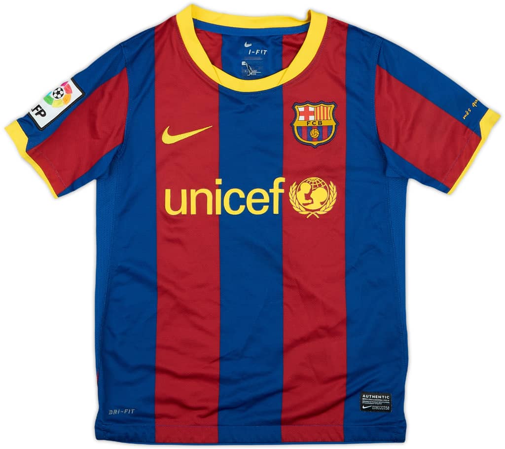 2010-11 Barcelona Home Shirt - 8/10 - (S.Boys)