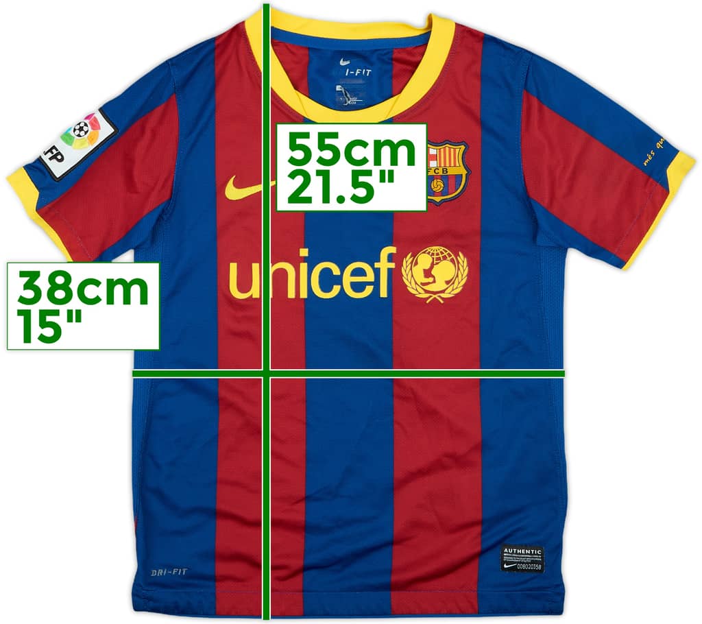 2010-11 Barcelona Home Shirt - 8/10 - (S.Boys)