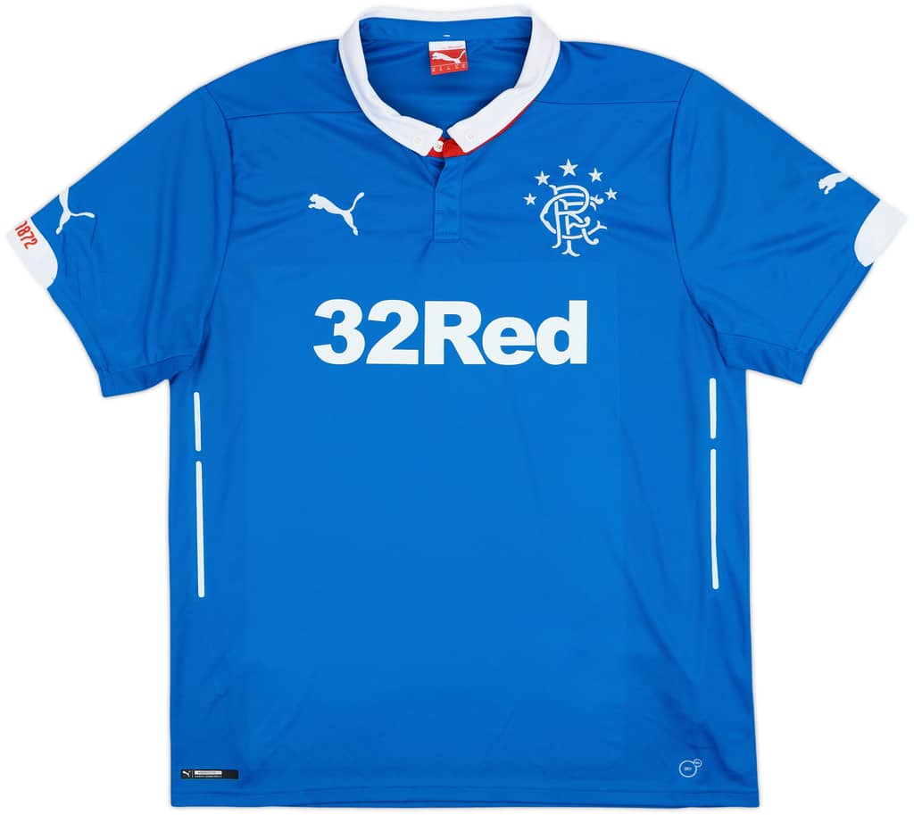 2014-15 Rangers Home Shirt - 9/10 - (XL)