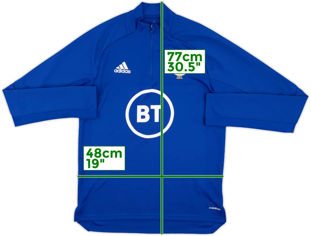 2020-21 Northern Ireland adidas 1/4 Zip Track Top - 10/10 - (M)