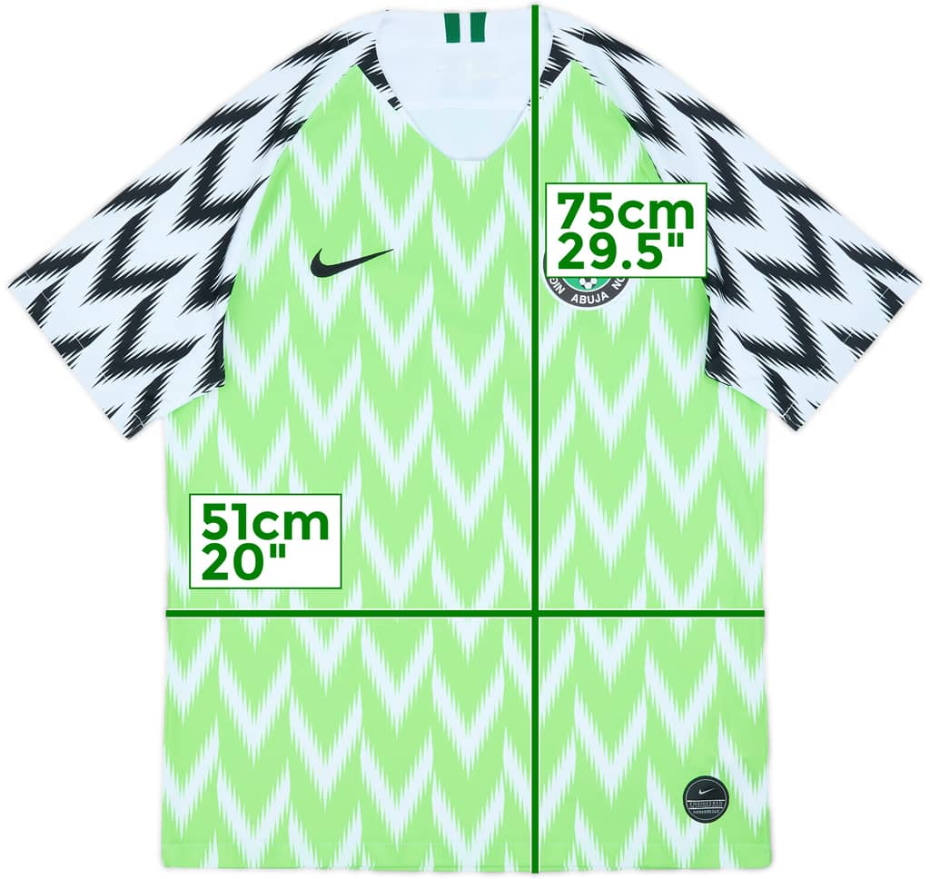 2018-19 Nigeria Home Shirt - 9/10 - (M)