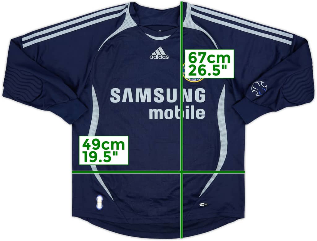 2006-08 Chelsea Blue GK Shirt - 8/10 - (XL.Boys)