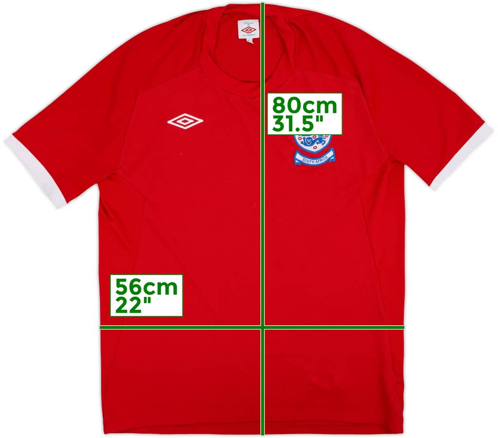 2010-11 England 'South Africa' Away Shirt - 6/10 - (XL)