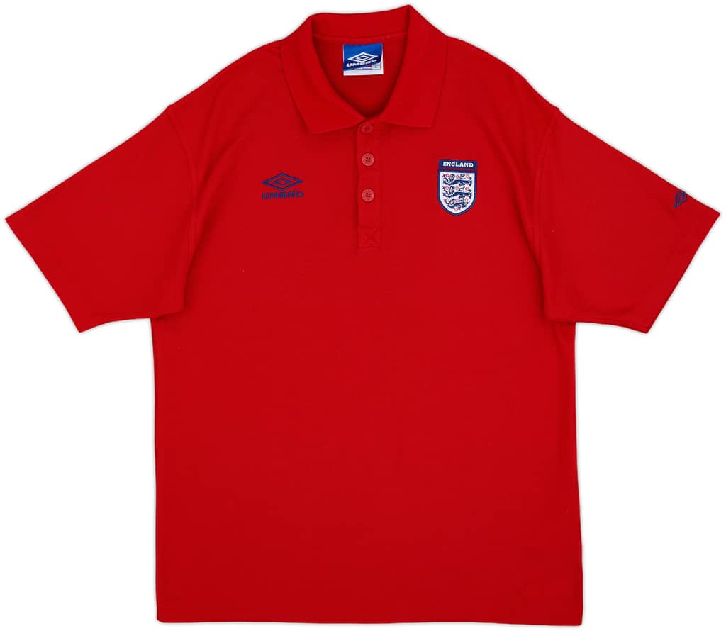 1990s England Umbro Polo Shirt - 9/10 - (XL)