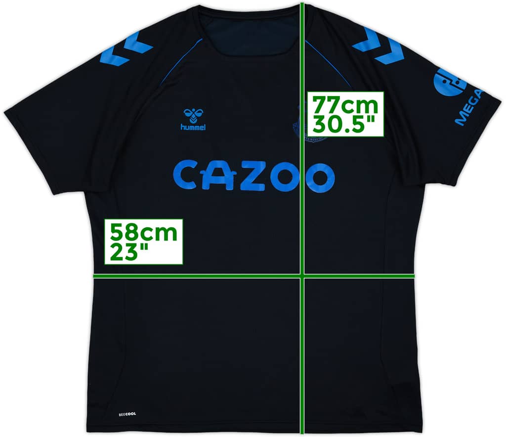 2021-22 Everton Hummel Training Shirt - 9/10 - (XXL)