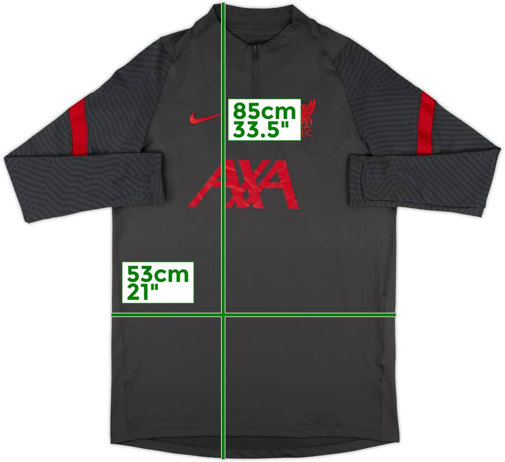 2020-21 Liverpool Nike 1/4 Zip Drill Top - 10/10 - (L)