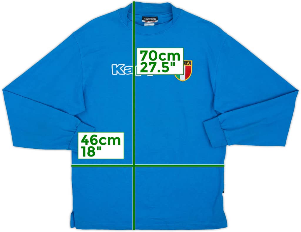 2001-02 Italy Kappa Training L/S Shirt - 8/10 - (M)