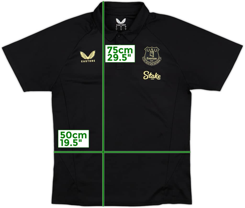 2024-25 Everton Castore Polo Shirt - 9/10 - (M)