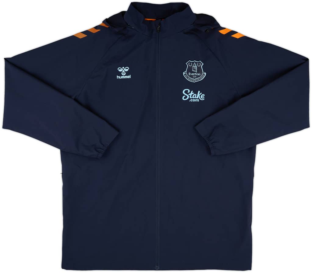 2022-23 Everton Hummel Hooded Rain Jacket - 10/10 - (XXL)