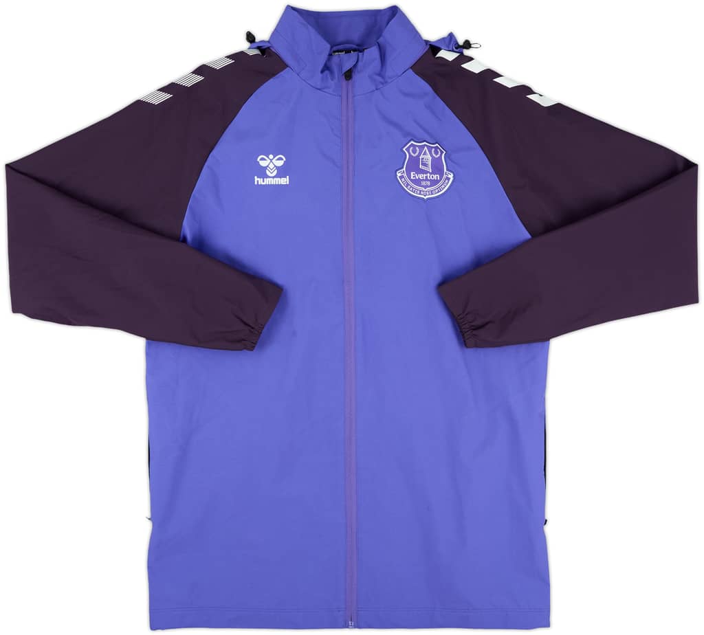 2022-23 Everton Hummel Hooded Rain Jacket - 9/10 - (S)