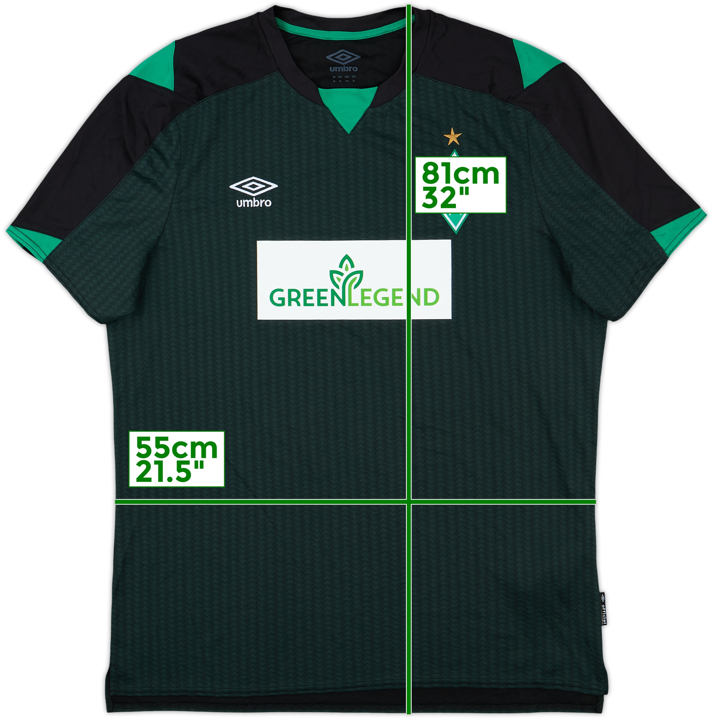 2021-22 Werder Bremen Third Shirt - 9/10 - (XL)