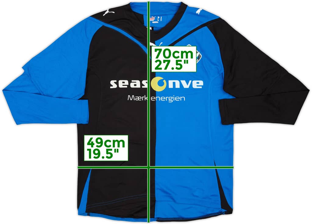 2009-11 HB Køge Home L/S Shirt - 9/10 - (M)